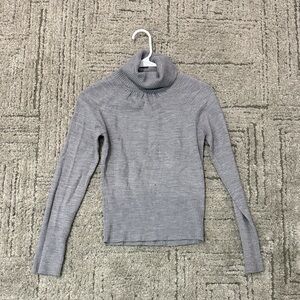 Gray Turtleneck Sweater